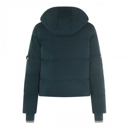 DARK BLUE COTTON DOWN JACKET