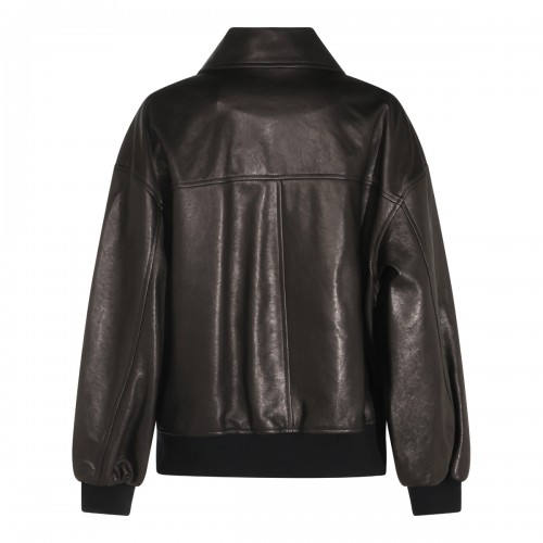 BLACK LEATHER SHELMAN JACKET 2