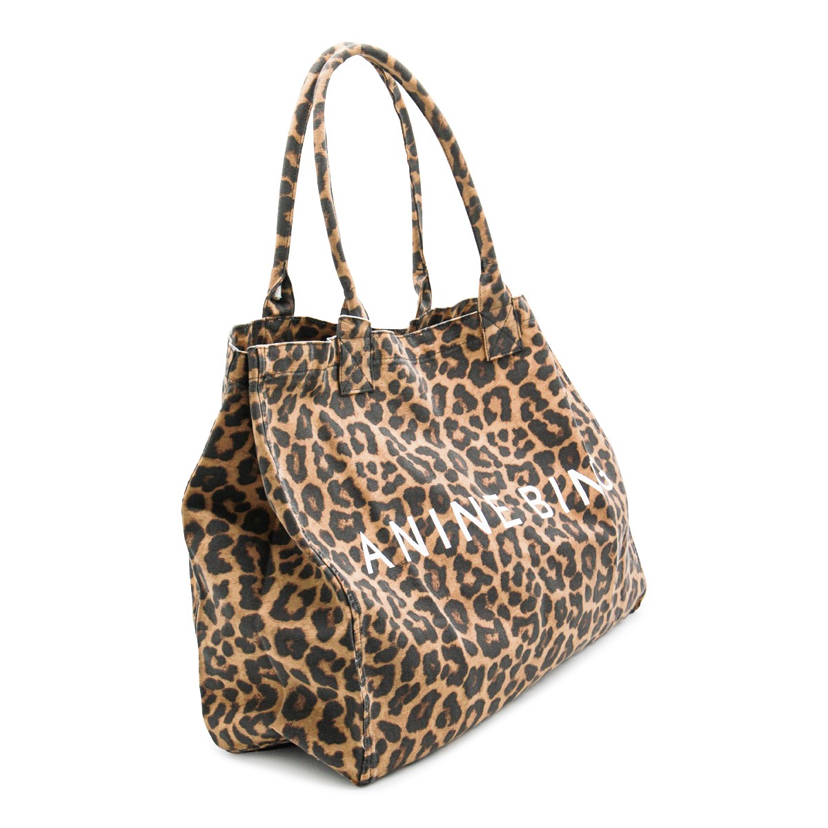 LEOPARD COTTON LEO CANVAS TOTE