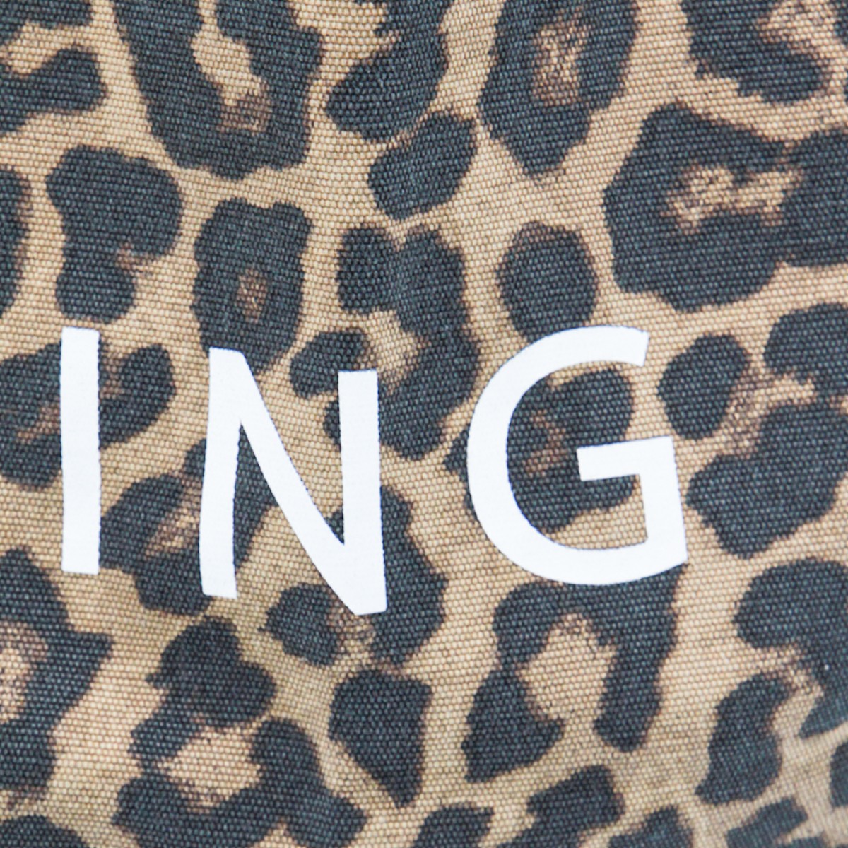 LEOPARD COTTON LEO CANVAS TOTE