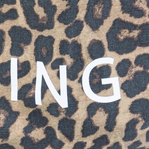 LEOPARD COTTON LEO CANVAS TOTE
