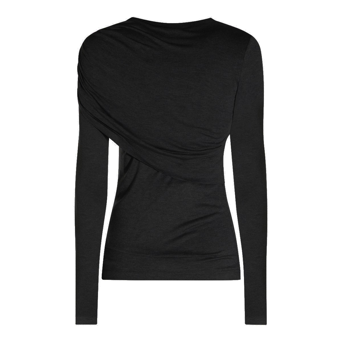 BLACK VISCOSE TOP