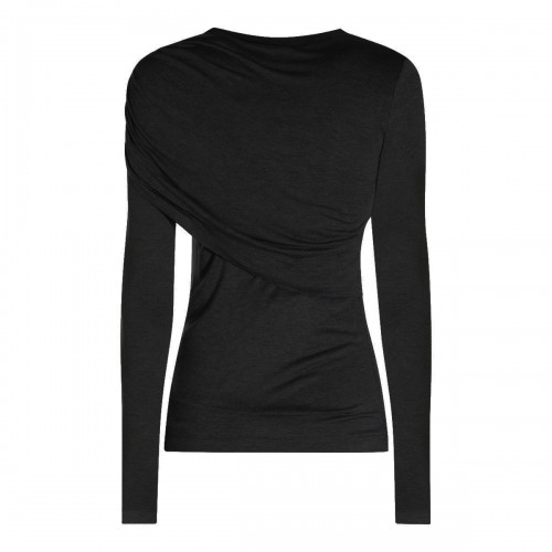 BLACK VISCOSE TOP