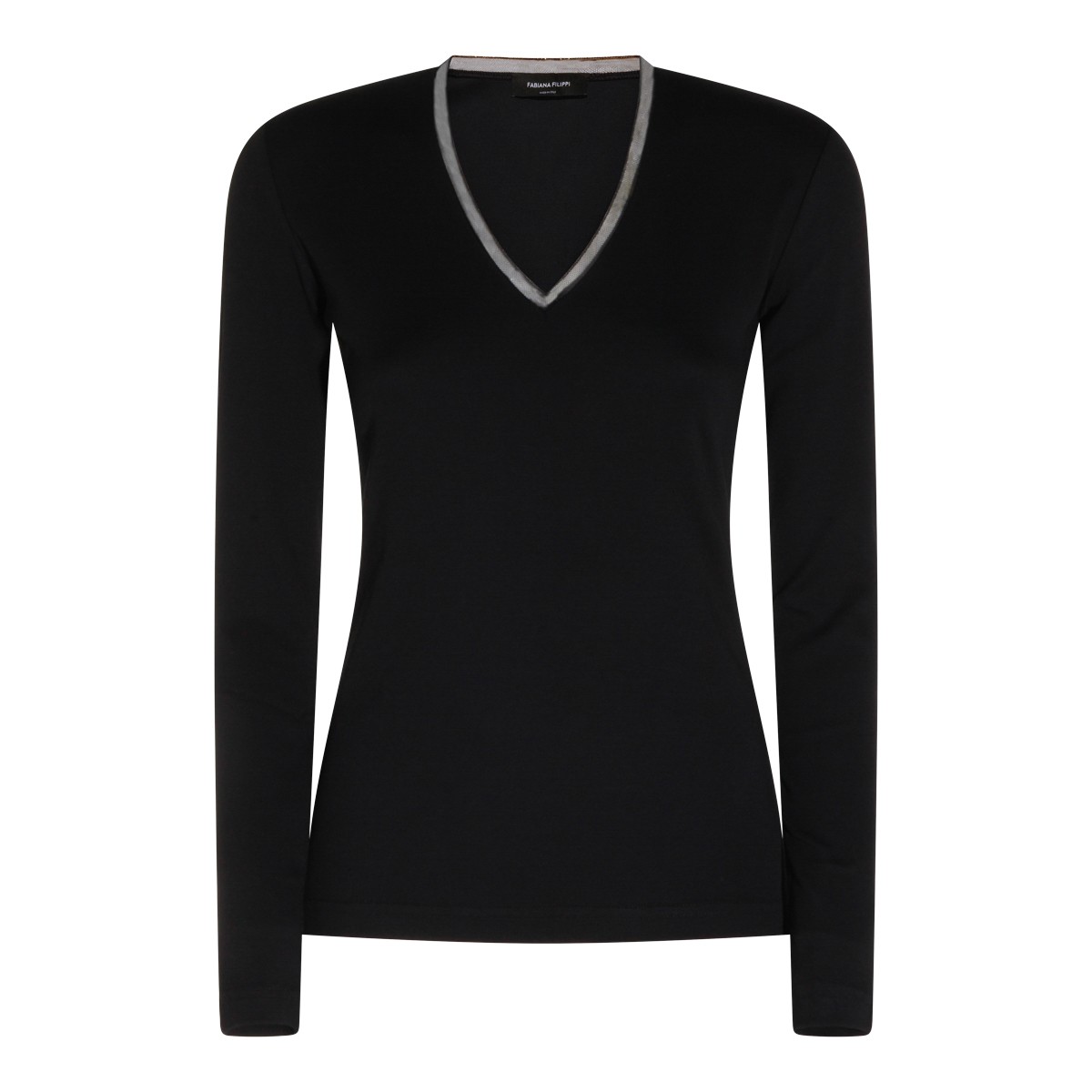 NIGHT BLUE COTTON STRETCH T-SHIRT