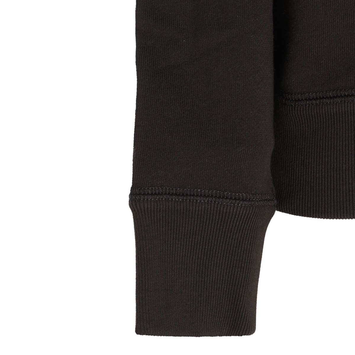 BLACK COTTON SWEATSHIRT