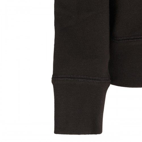 BLACK COTTON SWEATSHIRT