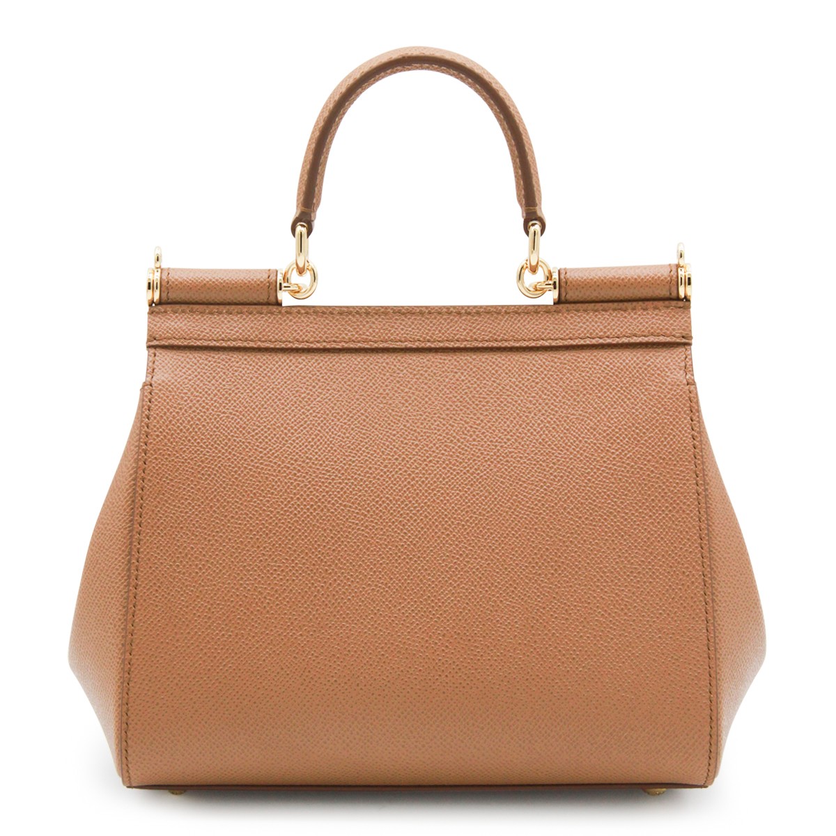 CARAMEL BROWN LEATHER SICILY TOP...