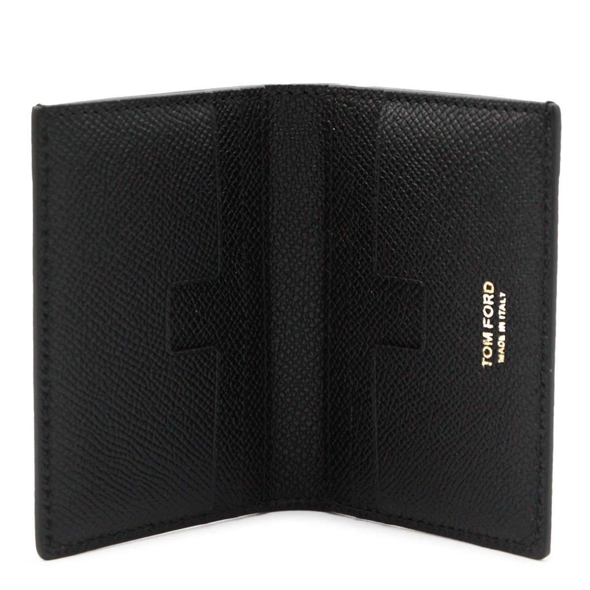 BLACK LEATHER CARD HOLDER