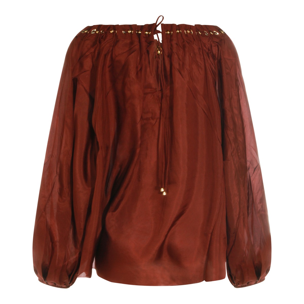 RED SILK TOP