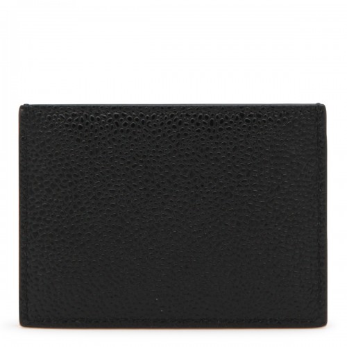BLACK LEATHER CARD HOLDER