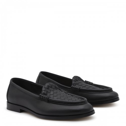 BLACK LEATHER FLATS 2