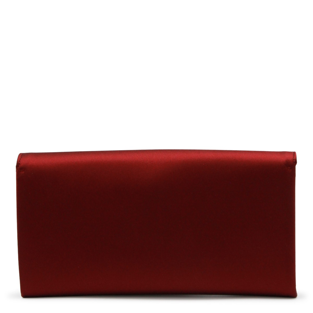 RED VISCOSE CLUTCH