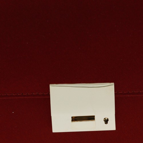 RED VISCOSE CLUTCH