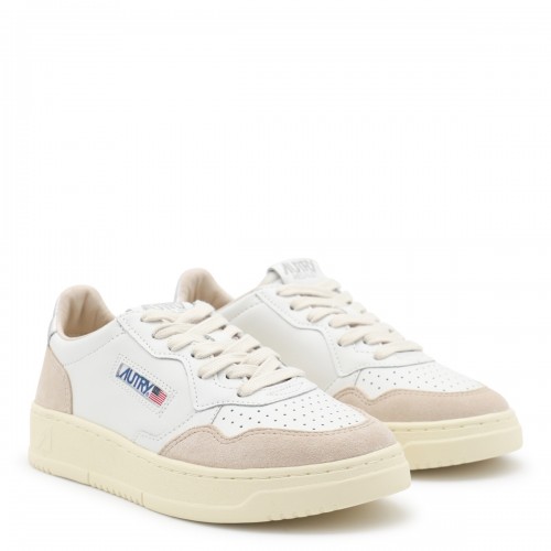 WHITE AND BEIGE LEATHER... 2