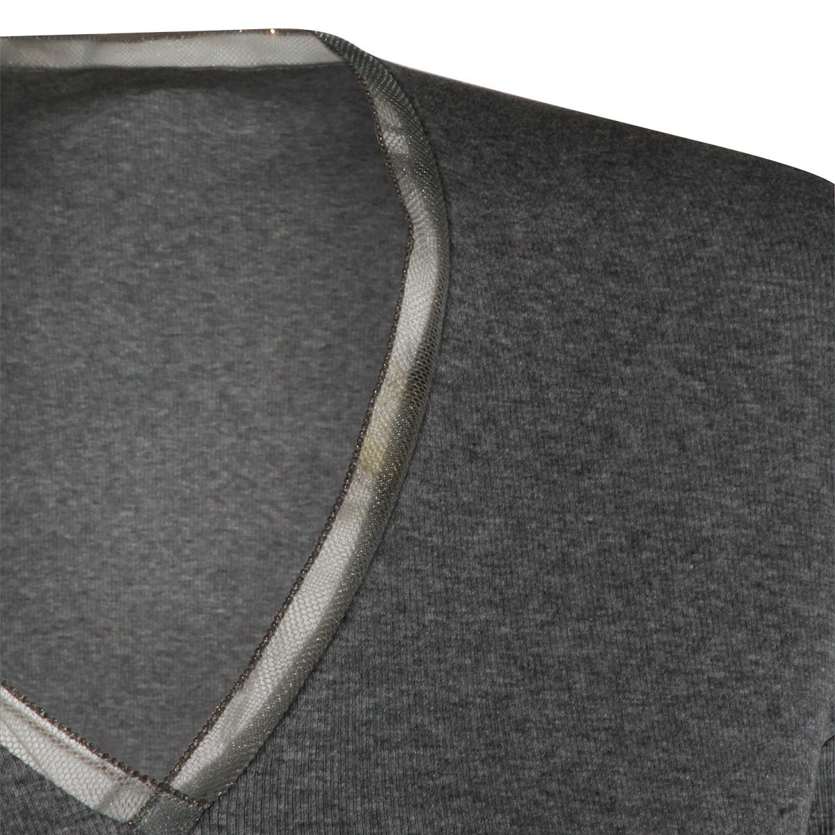 GREY COTTON T-SHIRT