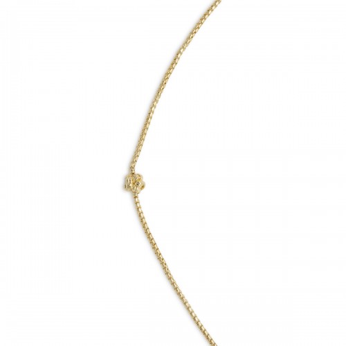 YELLOW GOLD STERLING SILVER NECKLACE