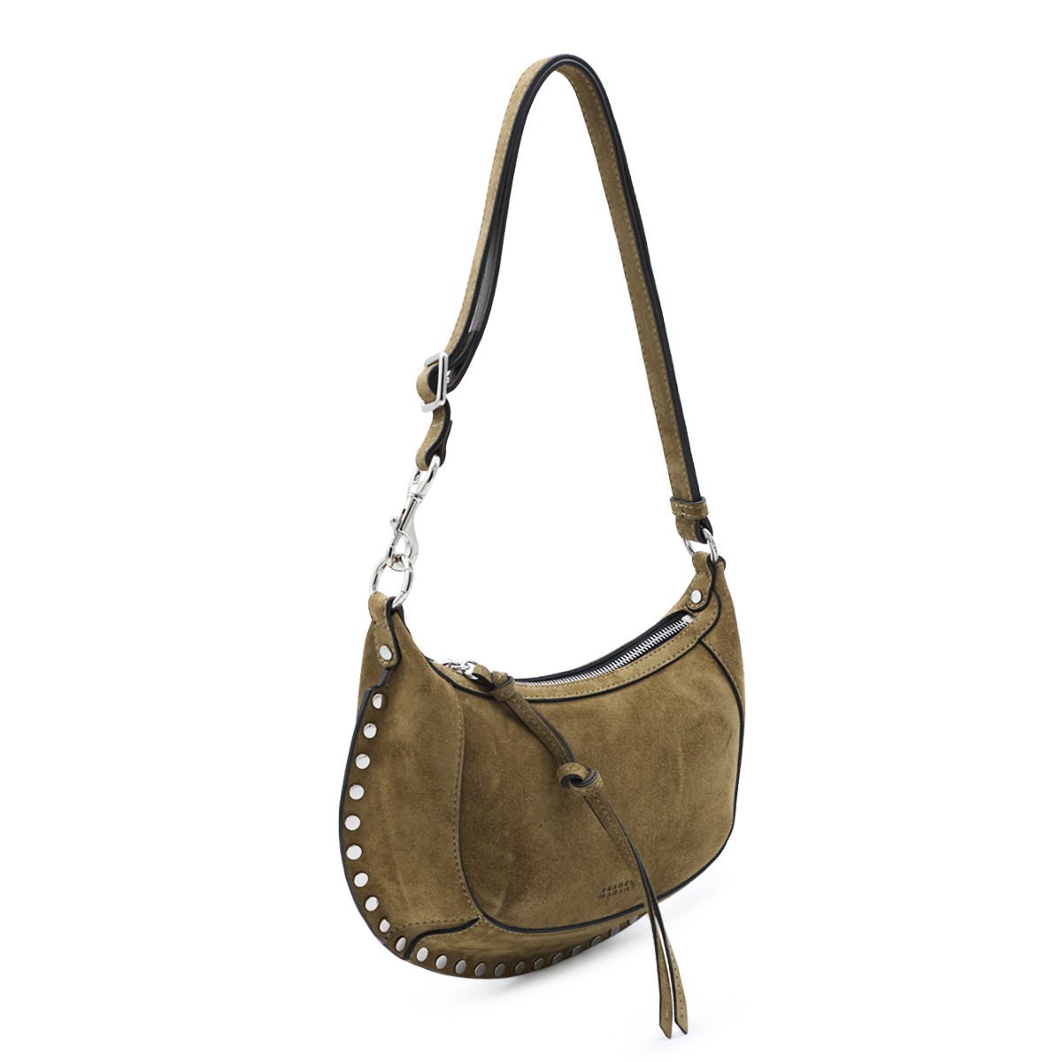 TAUPE SUEDE OSKAN CROSSBODY BAG