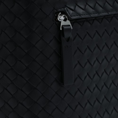 BLACK LEATHER BACKPACK