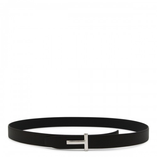 BROWN AND BLACK LEATHER BELT