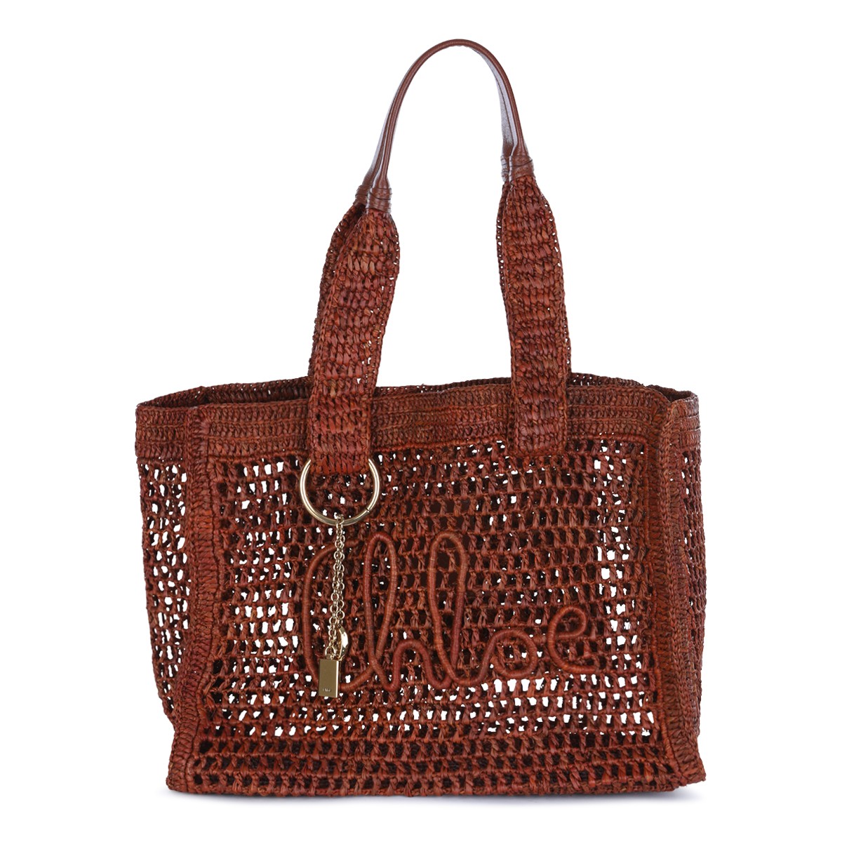 CLAY BROWN RAFFIA SUMMER BANANA TOP...