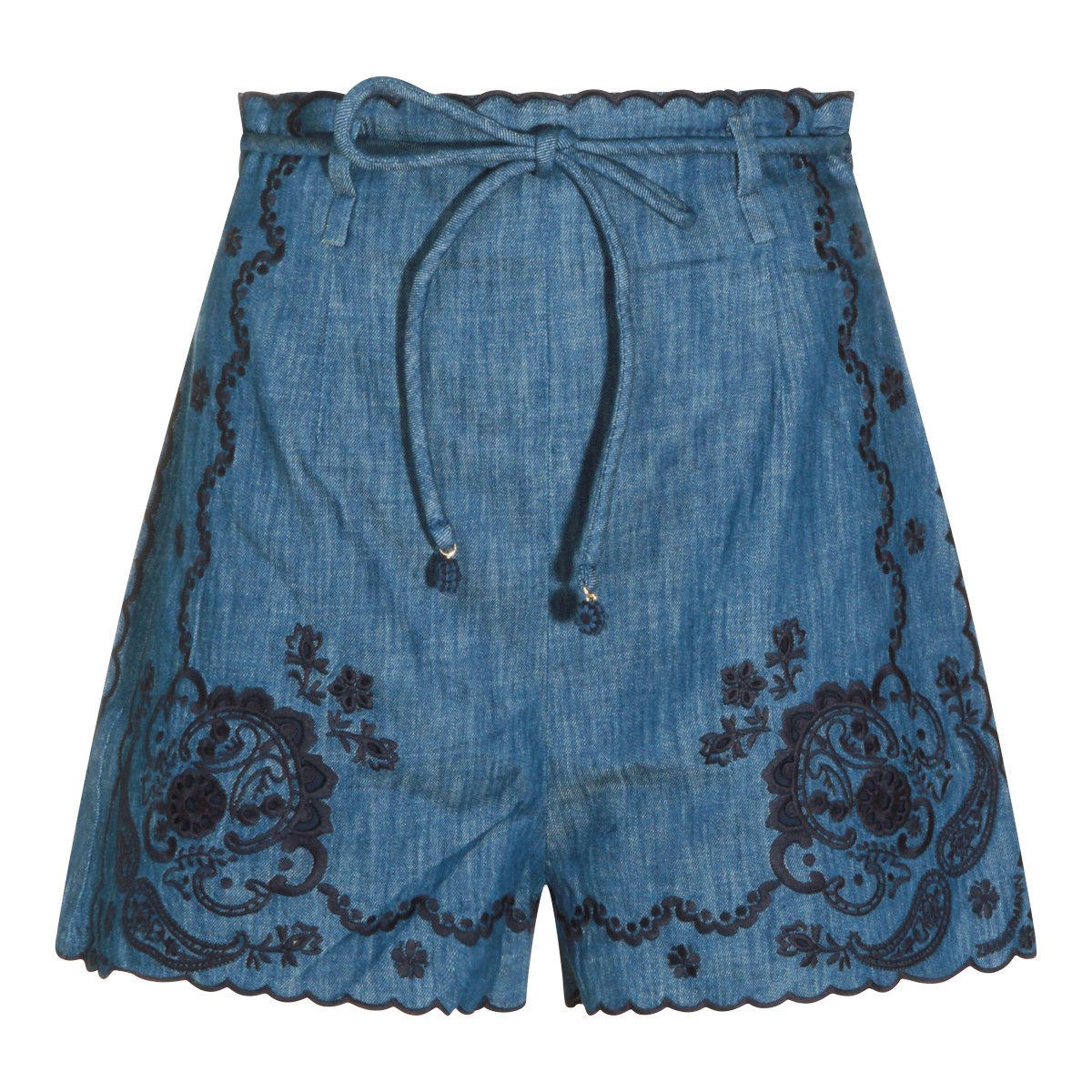 BLUE COTTON SHORTS