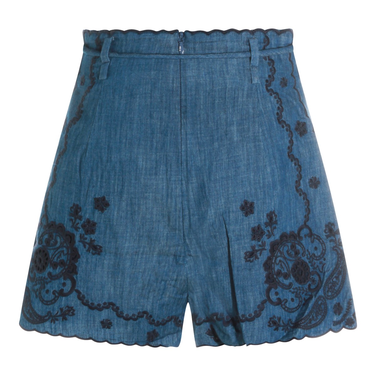 BLUE COTTON SHORTS