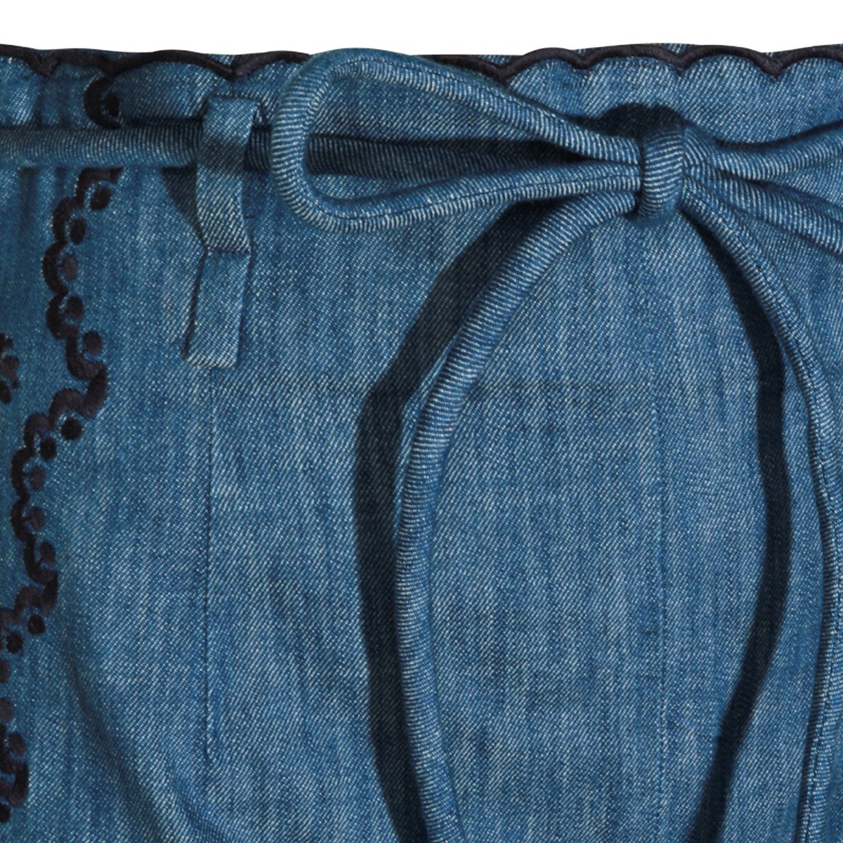 BLUE COTTON SHORTS