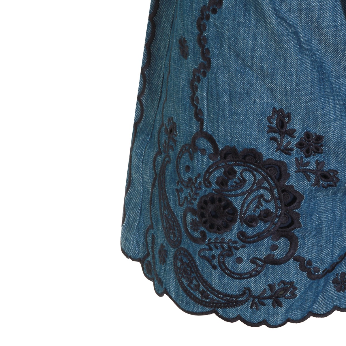BLUE COTTON SHORTS