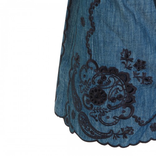 BLUE COTTON SHORTS