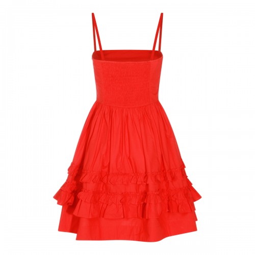 RED COTTON DRESS 2