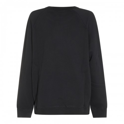 BLACK COTTON SWEATSHIRT