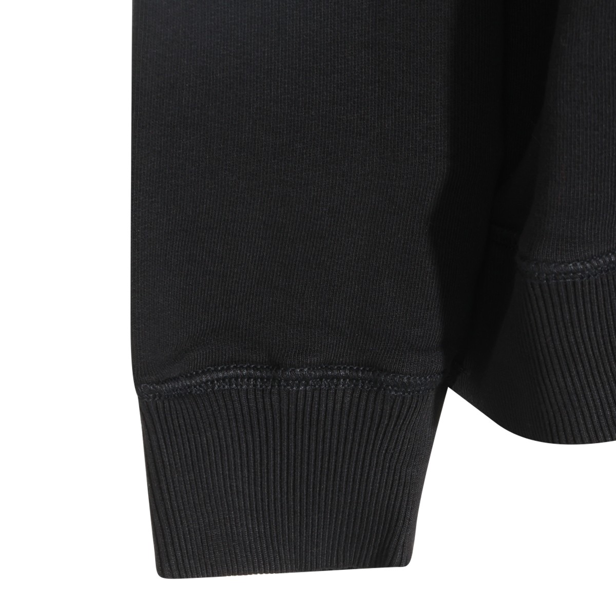 BLACK COTTON SWEATSHIRT