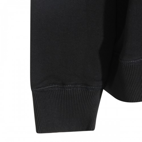 BLACK COTTON SWEATSHIRT