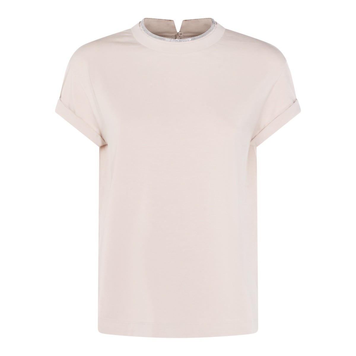 BEIGE COTTON T-SHIRT