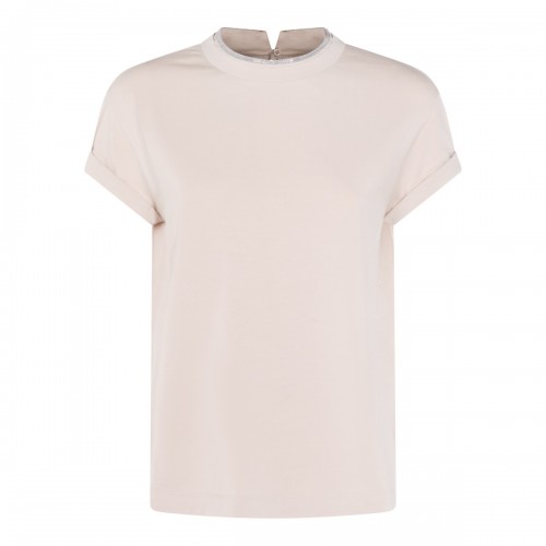 BEIGE COTTON T-SHIRT