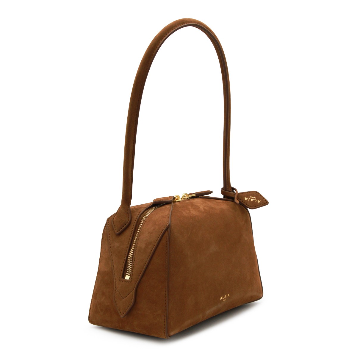 BROWN LEATHER LE BOULEDOGUE SMALL...