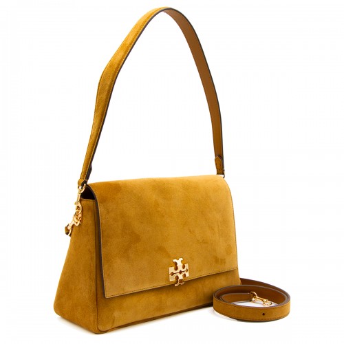BROWN LEATHER CHARLIE MEDIUM SHOULDER BAG