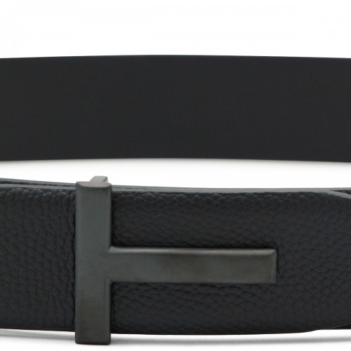BLACK LEATHER BELT
