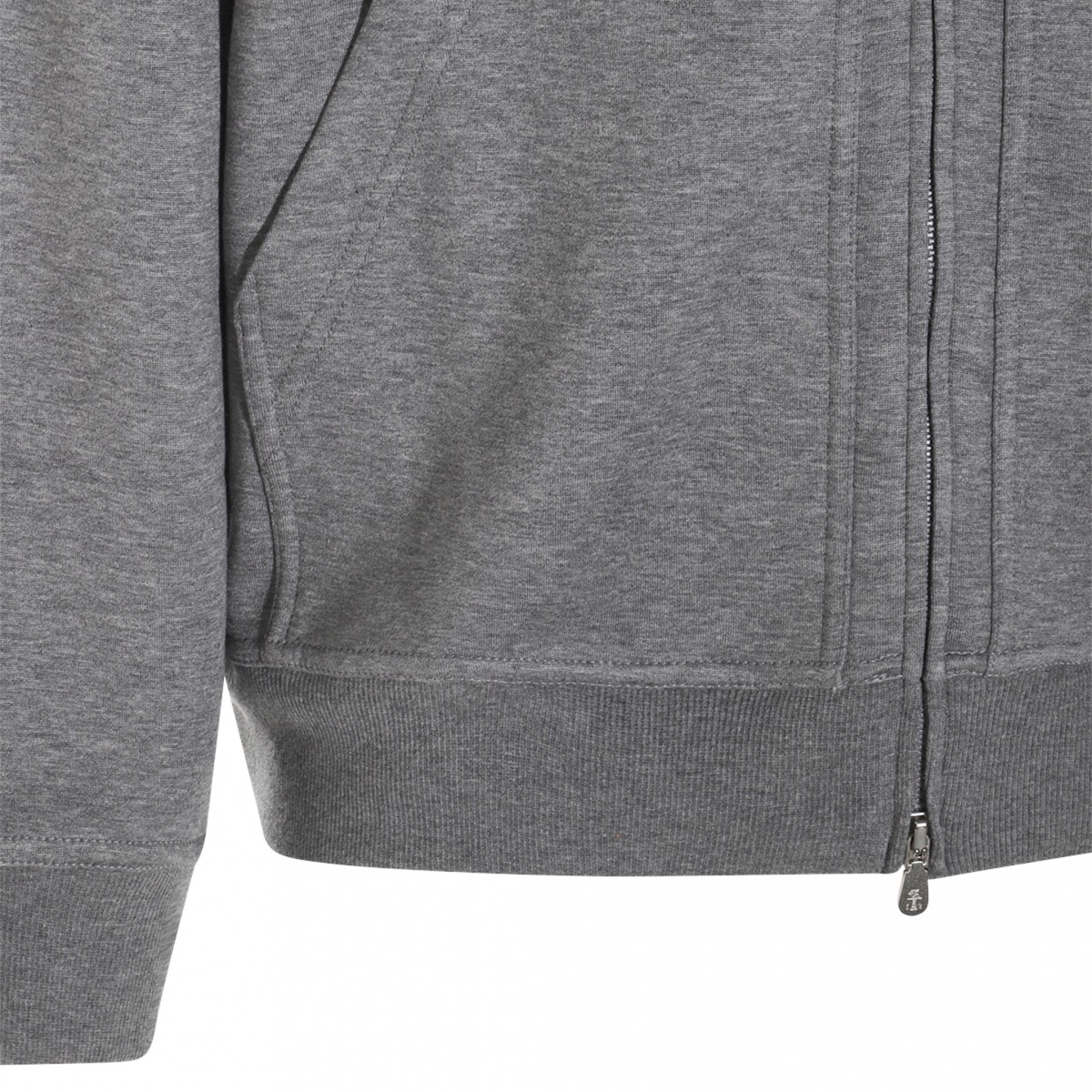 GREY COTTON SWEATSHIRT 