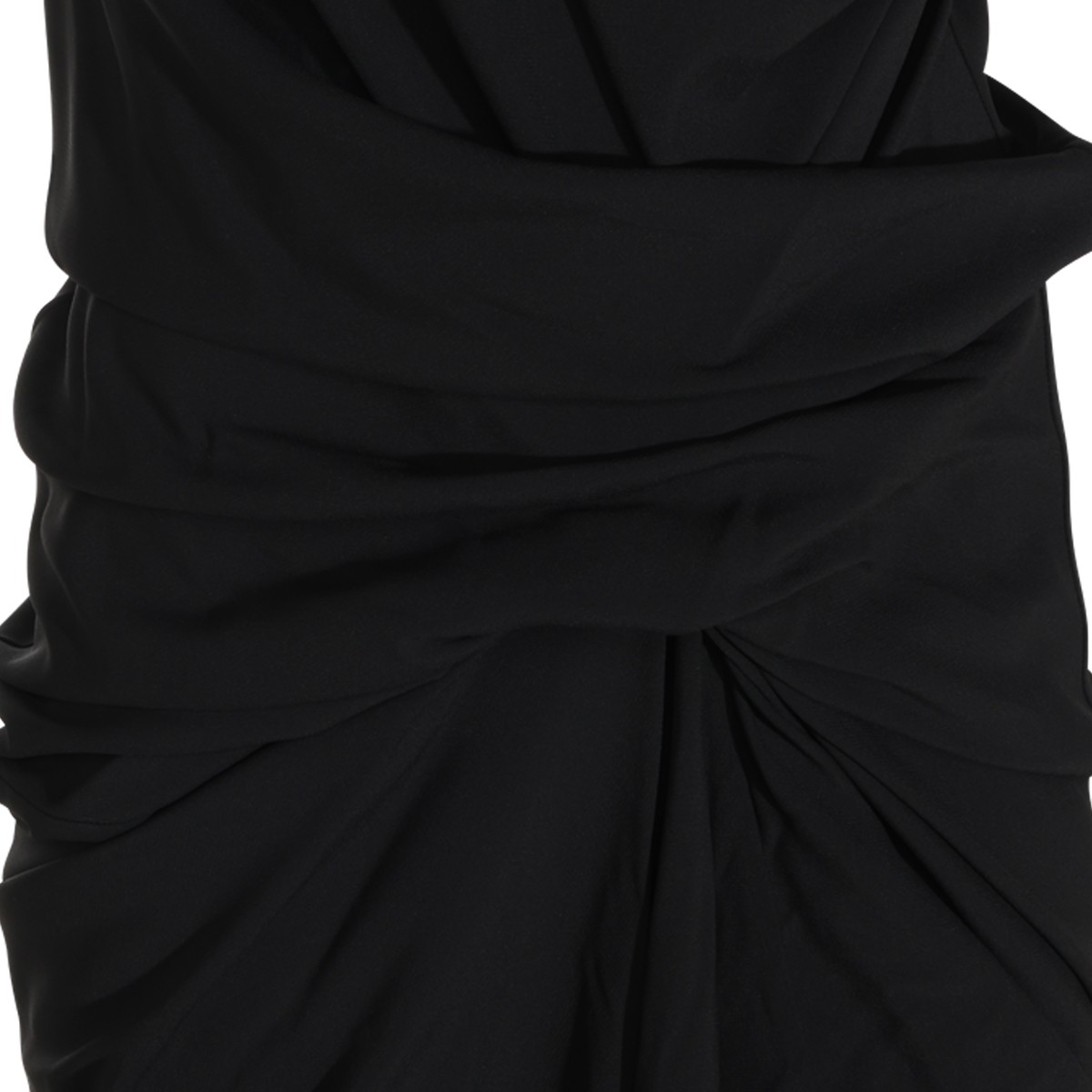 BLACK VISCOSE DRESS