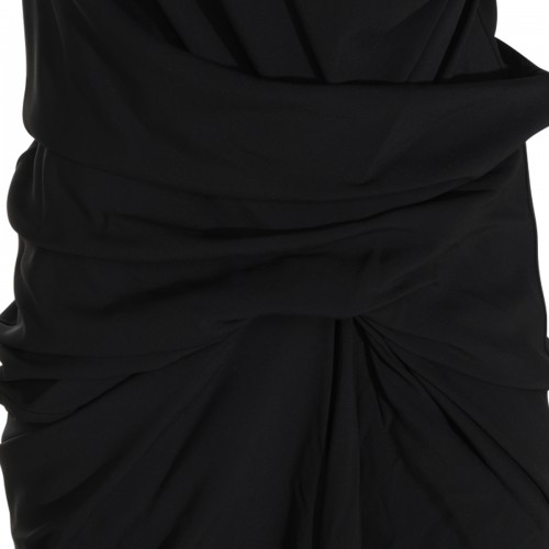 BLACK VISCOSE DRESS
