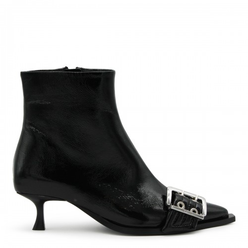 BLACK BUCKLE BOOTS