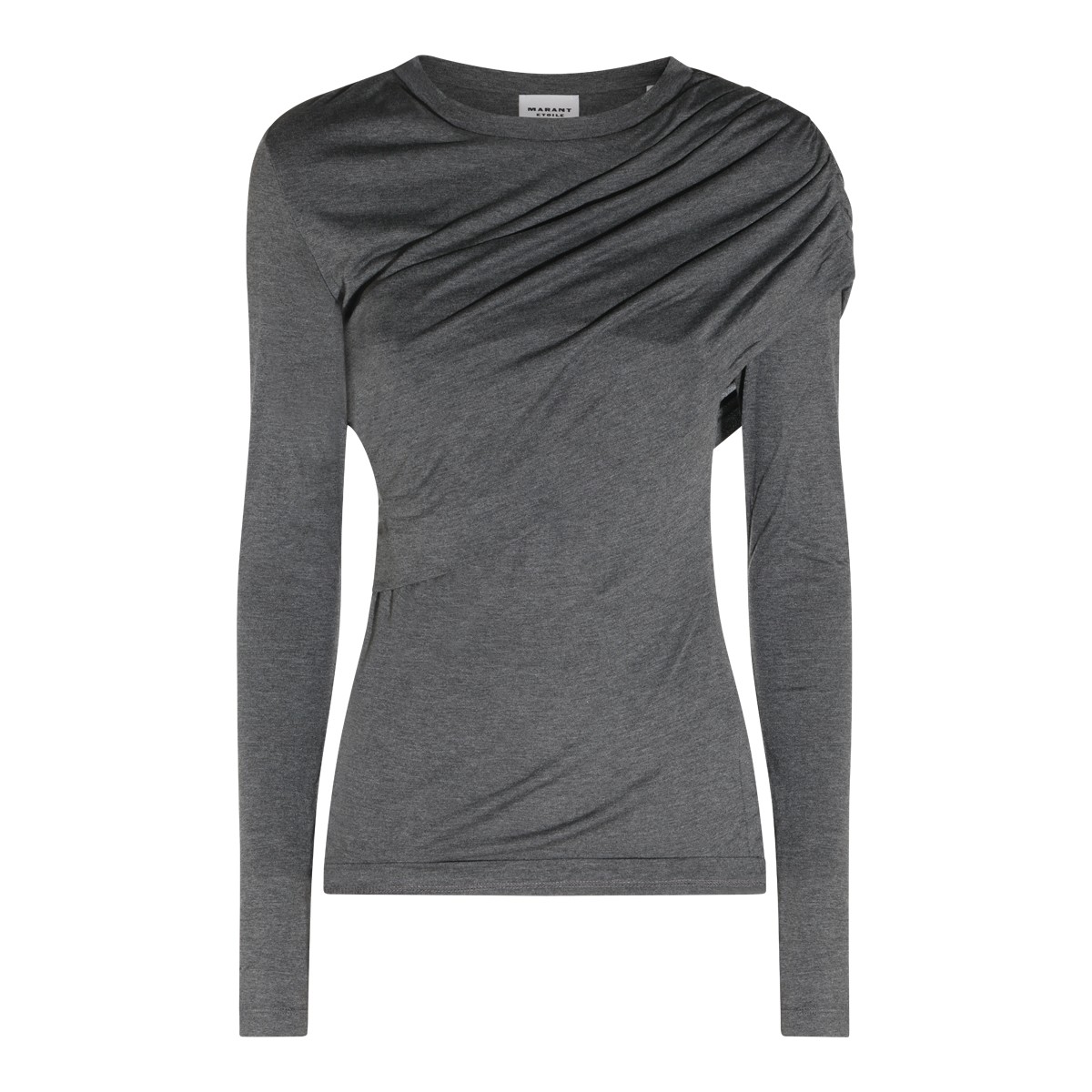 GREY VISCOSE TOP