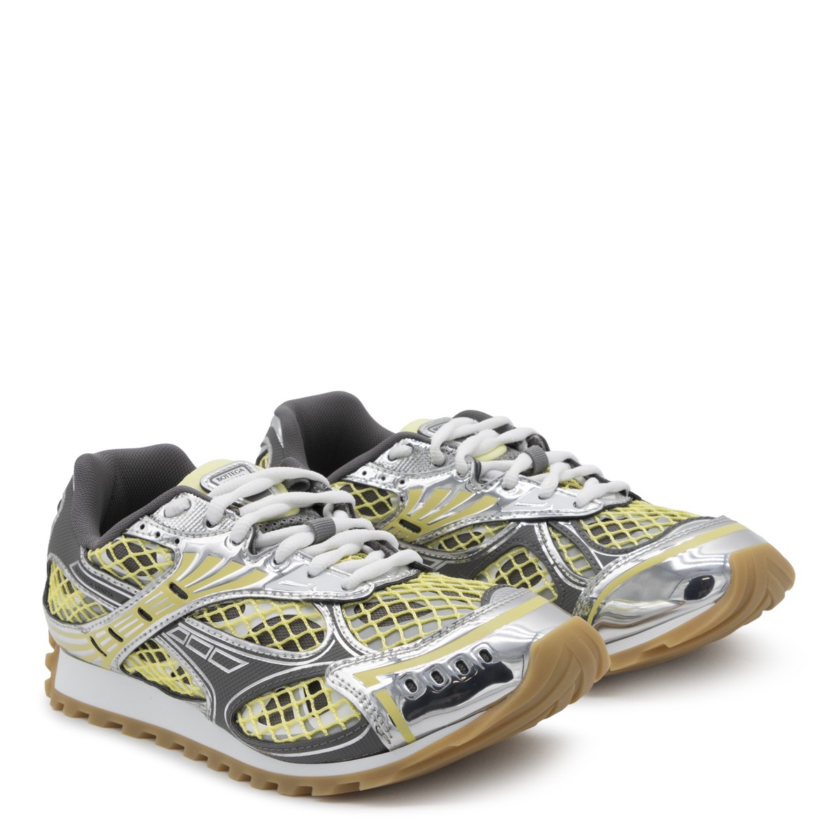 YELLOW AND GREY ORBIT SNEAKERS
