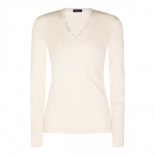 IVORY COTTON T-SHIRT