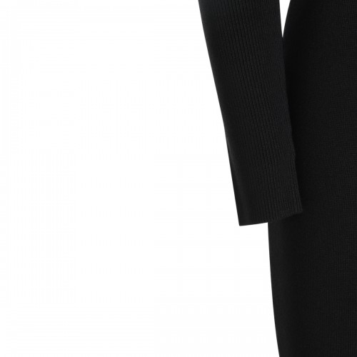 BLACK VISCOSE DRESS