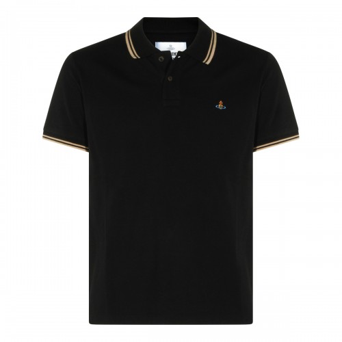 BLACK COTTON CLASSIC POLO SHIRT