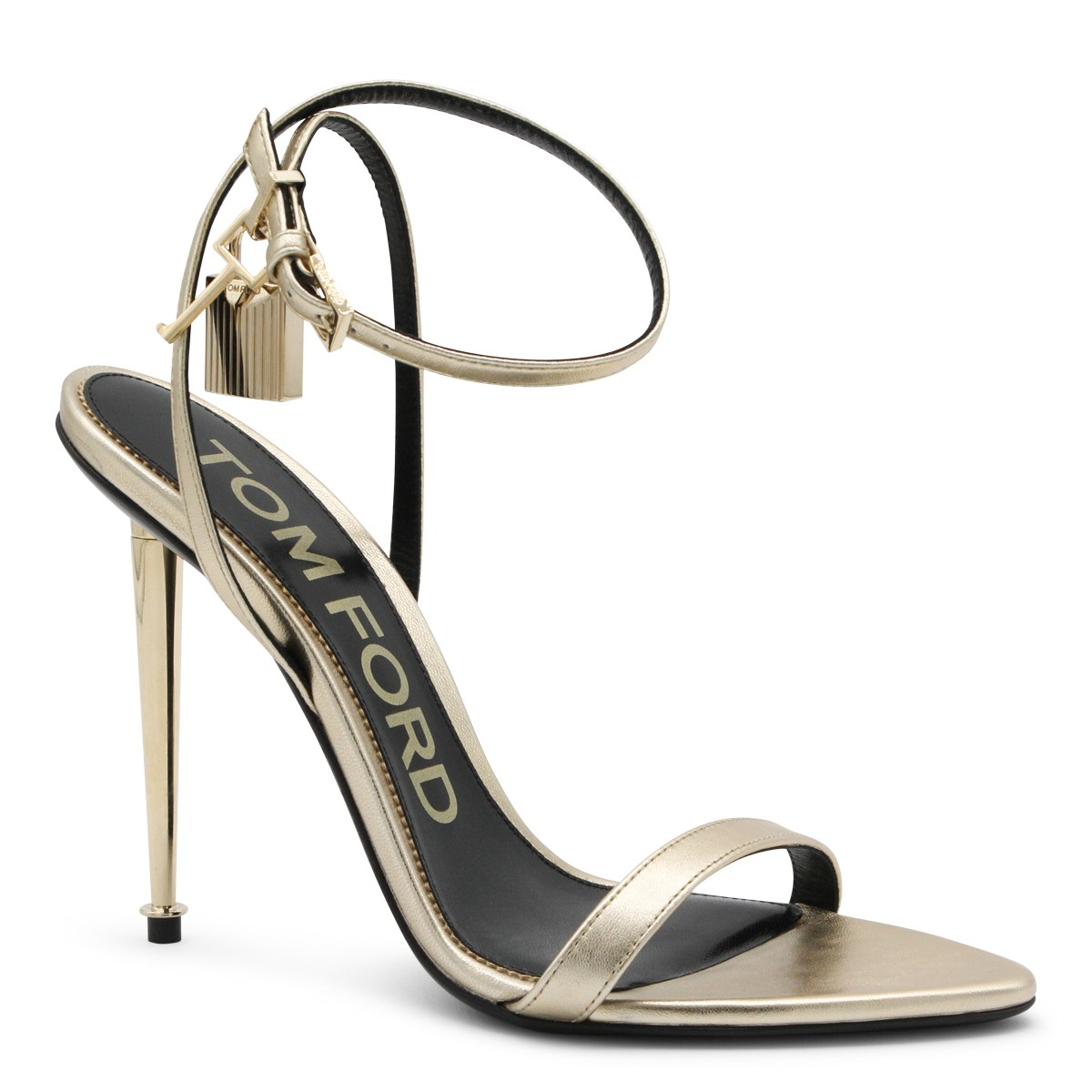 GOLD LEATHER SANDALS