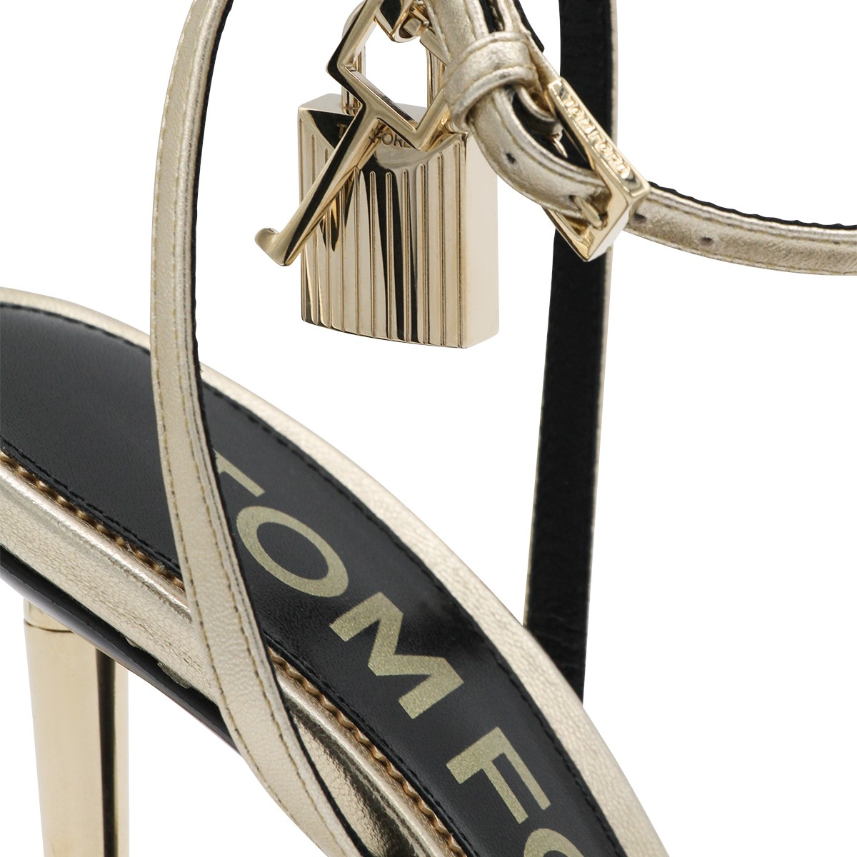 GOLD LEATHER SANDALS
