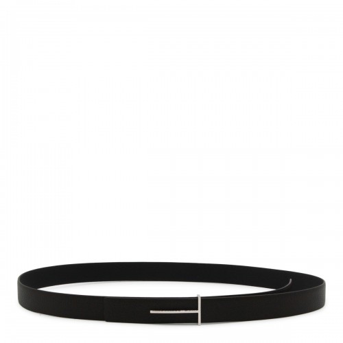 BROWN AND BLACK LEATHER BELT